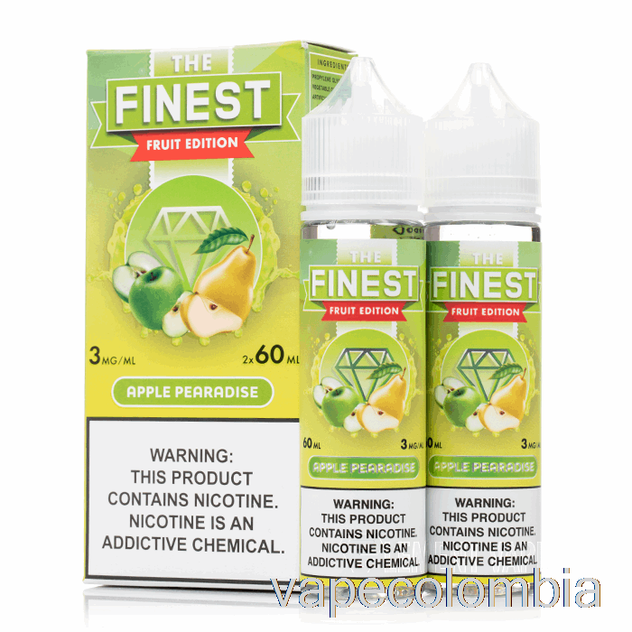 Vape Kit Completo Apple Pearadise - La Mejor Edición De Frutas - 120ml 3mg